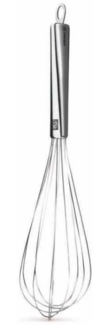 Korkmaz Twisty Whisker Schneebesen aus hochwertigem 18/10-Edelstahl - 34 cm