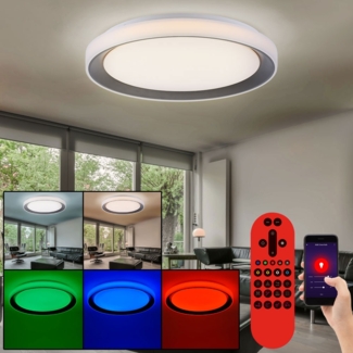 RGB LED Deckenleuchte, Fernbedienung, App-Steuerung, Ls-DISC