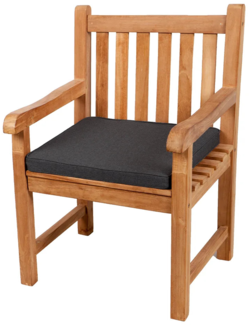 Gutekissen® Sitzkissen für Bank, Gartenschaukeln, Sitz, glatt. FK5 (50x50x5, Dunkelgrau)