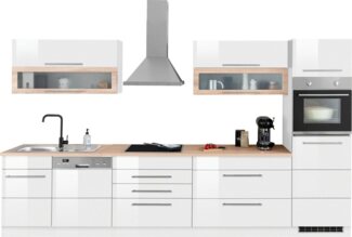 HELD MÖBEL Küchenzeile Wien, Breite 350 cm, wahlweise mit E-Geräten und Induktion
