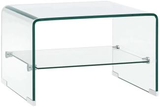 vidaXL Couchtisch Transparent 50×45×33 cm Hartglas 284744