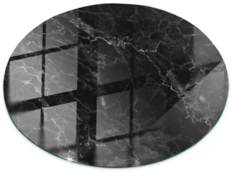 Tulup Tischplatte Bodenplatte Glas Marmormuster mit Adern Tischplatte aus Glas