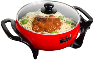 bestron Elektrische Partypfanne APP800, 1500 W, Braten, Kochen & Warmhalten mit Thermostat