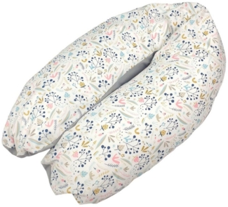 Babymajawelt Stillkissen Stillkissen mit Perlenfüllung, Schwangerschaftskissen, Seitenschläferkissen inkl. Bezug, Mikroperlenfüllung 1-2mm, XL 190x64, Made In EU, Prall gefüllt, Individuell anpassbar