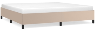 vidaXL Bettgestell Cappuccino-Braun 200x200 cm Kunstleder [347274]