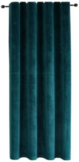 Haus und Deko Gardine Verdunkelungsvorhang Samt weich Vorhang Kräuselband blickdicht Gardine (1 St), Kräuselband, Polyester