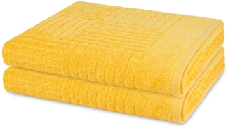 Ross Carre 2 tlg. Frottier-Set - 2 X Duschtuch (70 X 140cm) - 520 - Sonne