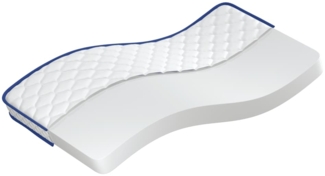 vidaXL Memory-Schaum-Matratze 100x200x17 cm Weich Weiß 4013419