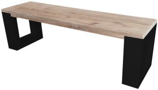 Wood4you - Bank New Orleans - 160 cm Schwarz