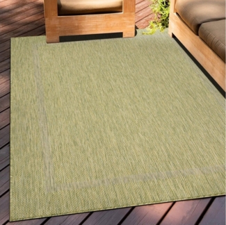 Teppium Teppich Unicolor - Einfarbig, Rechteckig, Höhe: 5 mm, Teppich Wetterfest Balkon Küchenteppich Flachgewebe Sisaloptik