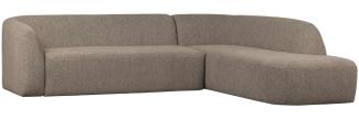 Ecksofa Sloping, Rechts, Braun