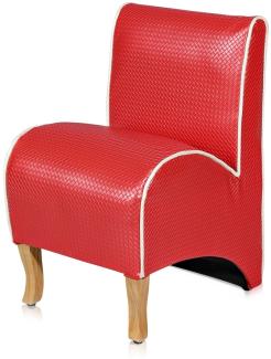 Mini Polster Sessel Kindersessel Fernsehsessel Relaxsessel Softsessel rot