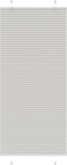 vidaXL Plissee Hellgrau 95x200 cm Stoffbreite 94,4 cm Polyester 4015363