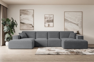 ALTDECOR Wohnlandschaft SIERRA-U, Sofa Praktische Bequeme Funktionsecke Couch U-Form Eckcouch, Corner Sofa U-Form Vielseitige Sofa Wohnlandschaft Wohnzimmer