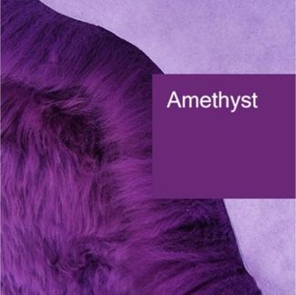 Provellus Fellteppich Öko Lammfell Schaffell Amethyst Lila Violet Felle Neu L-XL, 100cm - 120cm
