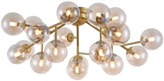 Maytoni Deckenleuchte Dallas 20-flammig goldfarben bernstein