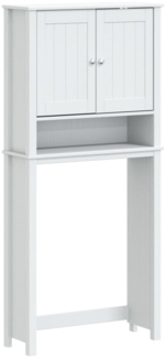 vidaXL Waschmaschinenschrank BERG Weiß 76x27x164,5 cm Massivholz 358556