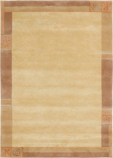 LUXOR living Wollteppich India, rechteckig, Höhe: 20 mm, reine Wolle, handgeknüpft, mit Bordüre, auch als Läufer