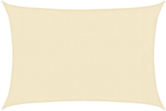 vidaXL Sonnensegel 160 g/m² Creme 3x5 m HDPE 311184