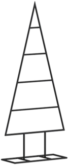 vidaXL Metall-Weihnachtsbaum Deko Schwarz 60 cm 359594
