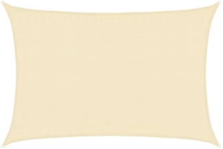 vidaXL Sonnensegel 160 g/m² Creme 3,5x4,5 m HDPE 311186