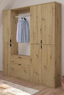 Garderobe Line-Up in Eiche 152 x 193 cm