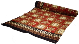 Guru-Shop Tagesdecke Blockdruck Tagesdecke, Bett & Sofaüberwurf,..