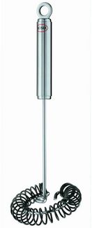 RÖSLE Spiralbesen Silikon, hochwertiger Saucenbesen für alle Bereiche des Topfbodens, Edelstahl-Silikon-Verbindung, spülmaschinengeeignet, 27 cm