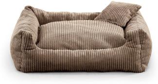 FAVRE Tierbett Soft Stripe Hundebett, Katzenbett, Farb- und Größenwahl, 100&% Polyester