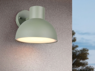 Retro Style Downlight Außenwandleuchte ELBE Grün, Ø 20cm