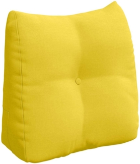 vidaXL Rücken Kissen Helles Gelb 45 x 24 x 50 cm Stoff 42014363