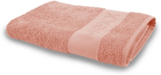 Mexx Badetuch ( Pfirsichrosa ) groß 70x140cm, 100% Baumwolle - ÖKO-Tex , Duschtuch Premium Qualität 450gr/m², super saugfähig, schnell trocknend