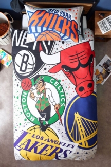 Next Bett-Set NBA Bettbezug und Kissenbezug aus reiner Baumwolle, Bezug: Baumwolle