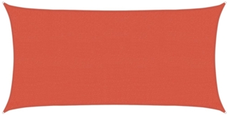 vidaXL Sonnensegel 160 g/m² Terrakottarot 2,5x5 m HDPE 311346
