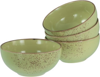 CreaTable, Nature Collection Buddha, 21677, 4-teiliges Schüssel-Set Grün