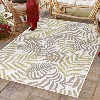 Ayyildiz Teppiche Outdoorteppich SUNNY 4412, rechteckig, Höhe: 5 mm, Läufer / Pflegeleicht / Sisaloptik / In- und Outdoor geeignet /Palme