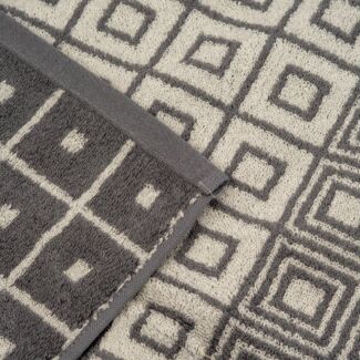 Kaya Duschtuch grau 70x140cm 500 g/m², 100% Baumwolle Mesopotamian Cotton