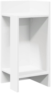 vidaXL Beistelltisch mit Ablage Weiß 25,5x27x60 cm 858542
