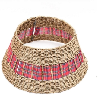 MARELIDA Christbaumständer Weihnachtsbaumrock Seegras Abdeckung für Baumständer 57cm 3teilig (1-tlg)