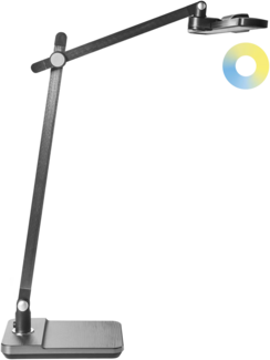 LED Schreibtischlampe SERPENS mit Dimmer Grau