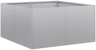 vidaXL Pflanzkübel 80x80x40 cm Verzinkter Stahl 860743