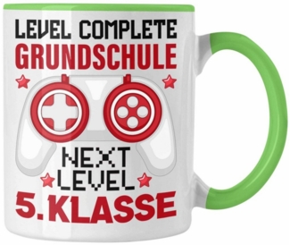Trendation Tasse 5. Klasse Jungs Weiterführende Schule Grundschule Geschenk Tasse Gamer