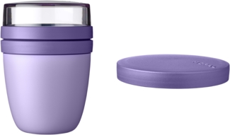 Mepal | Lunchpot Switch Ellipse | wandelbarer Snack- und Lunchpot | praktischer Müslibecher | gefrier-, mikrowellen- und spülmaschinengeeignet | Vivid Lilac