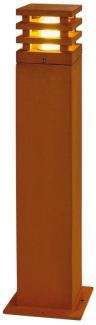 SLV RUSTY SQUARE 70 Outdoor Standleuchte, LED, 3000K,eckig, eisen gerostet - Stand-, Wand- und Deckenleuchten (Outdoor)