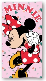 Disney Minnie Mouse Kinder Strandhandtuch – Flauschiges & schnelltrocknendes Mikrofaser-Badetuch 140x70 cm