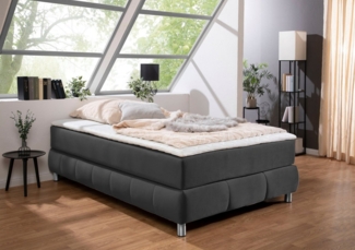 andas Boxspringbett Salo, Ohne Kopfteil, inkl. Topper, auch in Überlänge 220 cm