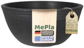 Heimwerkercenter Pflanzschale MePla Pflanzschale Genua ø38 cm, Anthrazit, frostfester Kunstoff