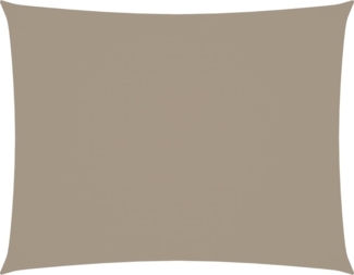 vidaXL Sonnensegel Oxford-Gewebe Rechteckig 2,5x3,5 m Taupe 135426
