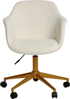 Jahnke BÜROSTUHL Shell Worx SAMT PALLADIUMGRAU/GOLDFARBEN