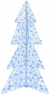 vidaXL Weihnachtsbaum mit 160 LEDs Blau 150 cm Acryl 42019208